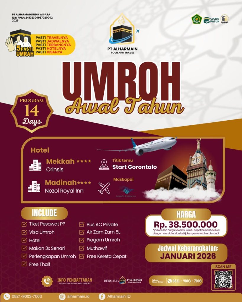 Brosur paket umroh reguler