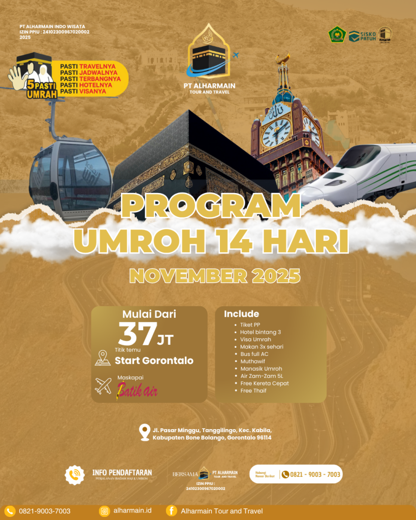 Brosur paket umroh terpercaya dan resmi
