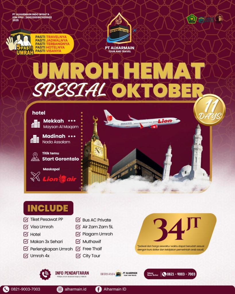 Brosur umroh full fasilitas