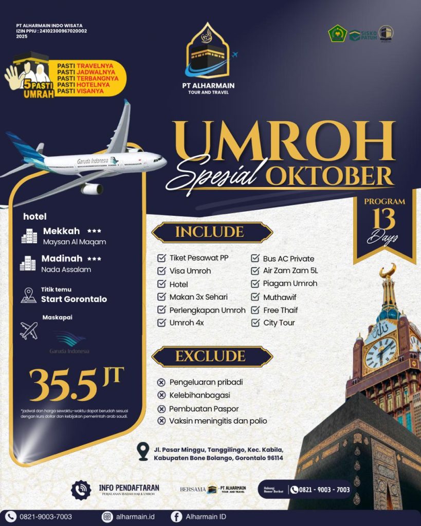 PAKET UMROH LAYANAN LENGKAP TERBAIK